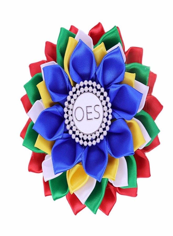 HUSURU University Sorority Order of The Eastern Star OES Satin Corsage Flower Brooch Pin Society Members Jewelry Gifts - Image 4
